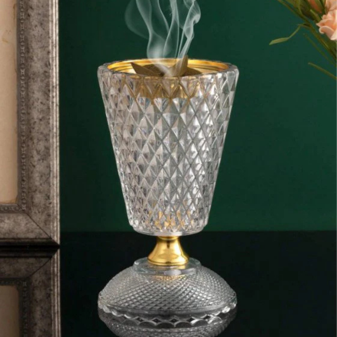 Diamond Wave Incense Burner